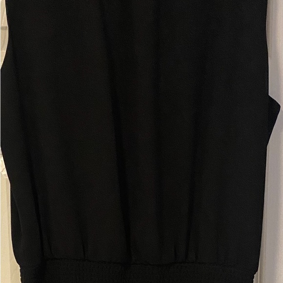 WHBM black sleeveless ruffle collar dress size 12 - Picture 6 of 6